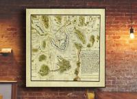 Старый план Каменная гора 1759r. 110x90cm