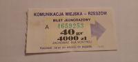 BILET RZESZÓW 40gr/4000zł