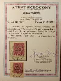 KRAKOWSKIE Fi 44 1919 Atest Berbeka