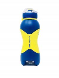 Силиконовая спортивная бутылка для воды AquaSpray желтый