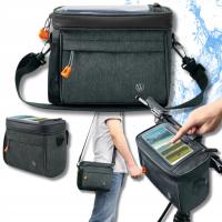 SAKWA NA KIEROWNICĘ ETUI TELEFON TORBA MĘSKA NA RAMIĘ ROWEROWA WODOODPORNA