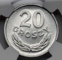 7007. 20 groszy 1981 - NGC MS64