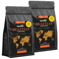 Кофе молотый Бразилия Сантос свежеобжаренный 100% арабика 2x500 г