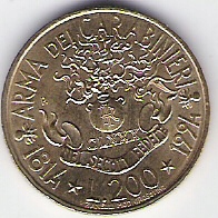 Italia 200 lira 1994 okol