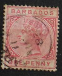 Barbados 1 penny Królowa Wiktoria 1882 O3