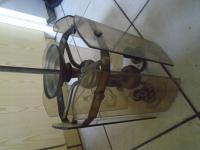 ŻYRANDOL NA TRZY ŻARÓWKI SZKŁO MOSIĄDZ STARY PRL