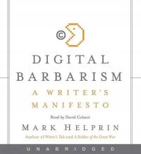 Digital Barbarism - Helprin, Mark AUDIOBOOK