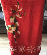 Koc Świąteczny Z Mikrofibry 160x200cm Reniferki