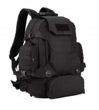 Plecak taktyczny czarny Wojskowy wodoodporny Ucieczkowy Saszetka biodrowa