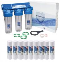 3-STOPNIE FILTR WODY: MECHANICZNY: PIASEK, ZAWIESINY, CAŁY DOM - 3/4 CALA