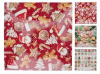 Taca świąteczna plastikowa 30×30 cm kwadratowa 3 wzory taca do ciast i pie