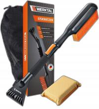 Mocna Skrobaczka do Szyb Samochodowa Teleskopowa Szczotka do Śniegu 2w1