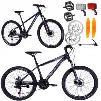 Горный велосипед 24 дюйма амортизация дисковые тормоза увеличение 130-145 см 7 лет