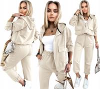 Awanti женские спортивные костюмы на молнии, с капюшоном бежевый