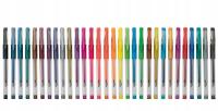 Długopisy żelowe BROKATOWE Długopisy kolorowe 30 szt. DUŻY ZESTAW