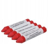 KREDA TECHNICZNA NIEZMYWALNA A2 CZERWONA- 5 szt.