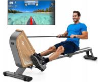 VOWVIT Wioślarz magnetyczny OR3 16 poziomów oporu 160 kg z Bluetooth Ekran