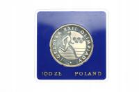 PRL 100 złotych 1980 Igrzyska XXII BIEGACZ