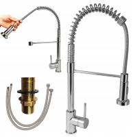 BATERIA KUCHENNA CHROM STOJĄCA ZLEWOZMYWAKOWA KRAN GIĘTKA WYLEWKA ESTIVA