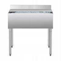 Komercyjny kosz na lód 95.3 L Podbar Kosz na lód z przesuwaną pokrywą do kuchni