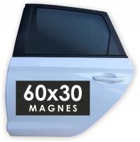 REKLAMA MAGNETYCZNA magnes na samochód auto 60x30 reklama magnesowa projekt