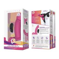 Pegasus silikonowy system intymny z uprzężą i pilotem 16,5 cm