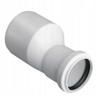 REDUKCJA ZWĘŻKA KANALIZACYJNA PRZEJŚCIÓWKA FI 50/40 mm BIAŁA SOLIDNA MOCNA