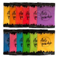 Holi Powder piękne kolorowe proszki holi na Festiwal kolorów ZESTAW 12szt