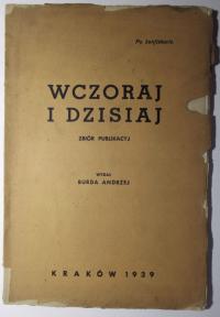 Wczoraj i dzisiaj, Leon Świerzawski, 1939, WYDANIE PO KONFISKACIE, ATEIZM
