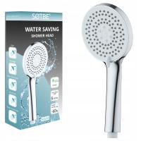 Słuchawka prysznicowa ZWIĘKSZAJĄCA CIŚNIENIE OSZCZĘDNA ECO 6l/min 5 FUNKCJI