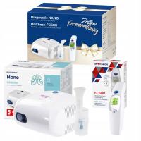 INHALATOR DIAGNOSTIC NANO + TERMOMETR DR CHECK FC500 Zestaw Prezentowy
