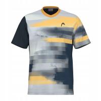 Koszulka tenisowa męska HEAD Topspin navy/print vision m L