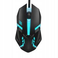 Wired Gaming Mouse Adjustable DPI Comfortable 7 Colors Backlit Lightweight