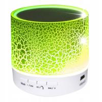 A9 Mini Glare Crack Bluetooth Speaker with LED Light Green