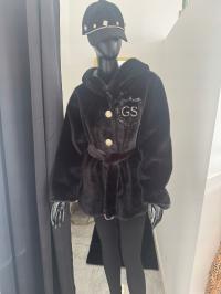 Nowe futerko czarne Gil Santucci rozmiar L