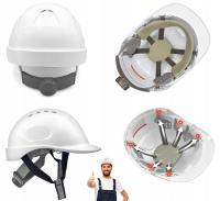 Защитный шлем строительного рабочего шлема BHP легкий промышленный 6-точечный 53-63