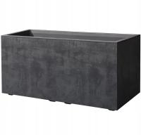 Цветочный горшок большой прямоугольный цветочный горшок 79 см Deroma Cassetta Millennium антрацит