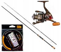 Спиннинговая Удочка Mikado, Спиннинговая Катушка, Плетеная Леска
