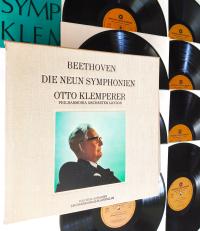 BEETHOVEN = DIE NEUN SYMPHONIEN 8LPs BOX OTTO KLEMPERER (CLUB EDITION 1969)