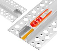 Профиль Сид алюминиевый врезной для плитки ГК гипсокартона 2М абажур