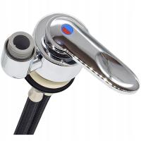 KRAN BATERIA PRYSZNICOWA WYLEWKA KABINY MIKSER PRZYCZEPA KAMPER ŁÓDŹ CHROM