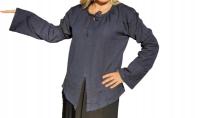 Средневековая темно-синяя женская блузка XL wiking