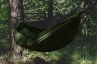 Hamak Lekki TigerWood Ważka V2 z Moskitierą Khaki Long 350 cm