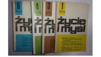 Życie i myśl nr. 3/1976 1,4,5,8,11/1978