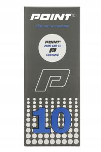 Мячи для настольного тенниса POINT ZERO ABS тренировочные белые 10 шт.