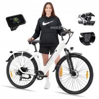 Rowery Elektryczne Damski/Męski TT GO HZ-28ST 250W 36V20Ah 120KM 28'' biały