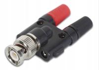 Adapter wtyk BNC - 2 gn banan przejście (1491)