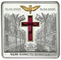 Liberia. 10 dolarów 2005, Konklawe kardynałów – SREBRO