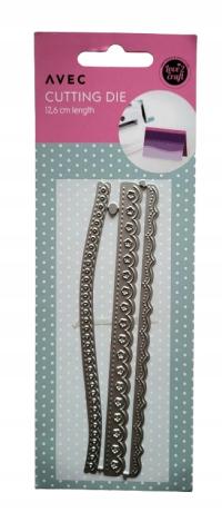 Wykrojnik brzegowy 3szt XII