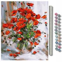 Картина для рисования по номерам без рамки цветы живопись по номерам ARTNAPI